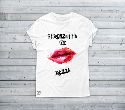 T-shirt Donna Stronzetta di Razza Bacio - Gufetto Brand 