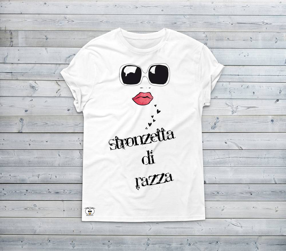 T-shirt Donna Stronzetta di Razza New - Gufetto Brand 