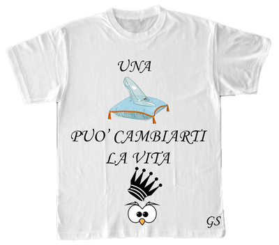 T-shirt Donna ( Una Scarpetta... ) - Gufetto Brand 