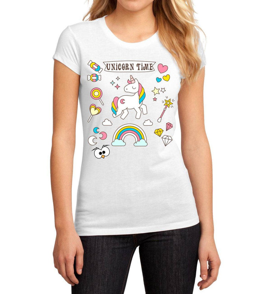 T-shirt Donna UNICORN TIME - Gufetto Brand 