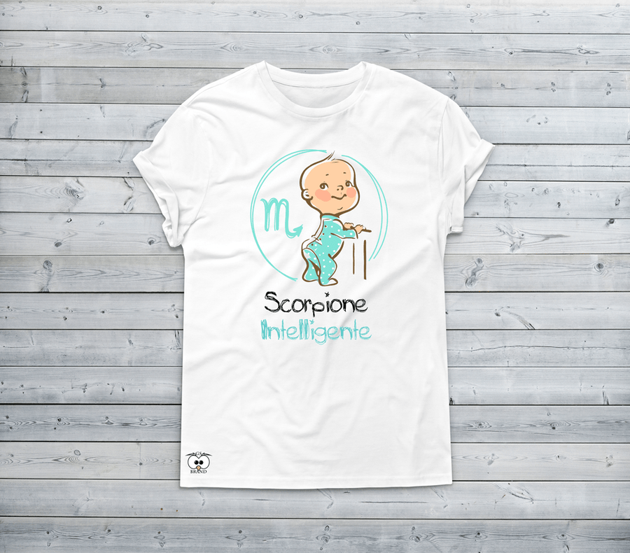 T-shirt Donna Zodiac Siamo un pò piccoli Scorpione - Gufetto Brand 