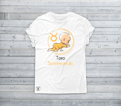T-shirt Donna Zodiac Siamo un pò piccoli Toro - Gufetto Brand 