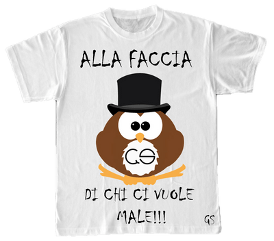 T-shirt Gufetto Donna ( Alla Faccia di chi... ) - Gufetto Brand 