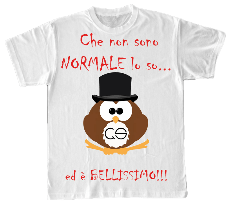 T-shirt Gufetto Donna ( Che non sono Normale... ) - Gufetto Brand 