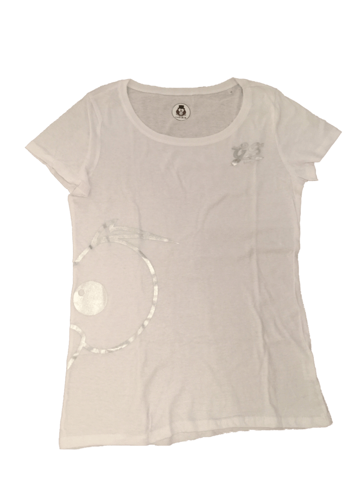 T-shirt Luxury One Donna Occhi Argento - Gufetto Brand 