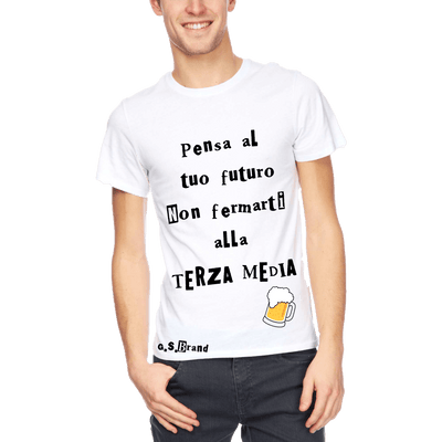 T-shirt Non fermarti alla Terza... Uomo - Gufetto Brand 