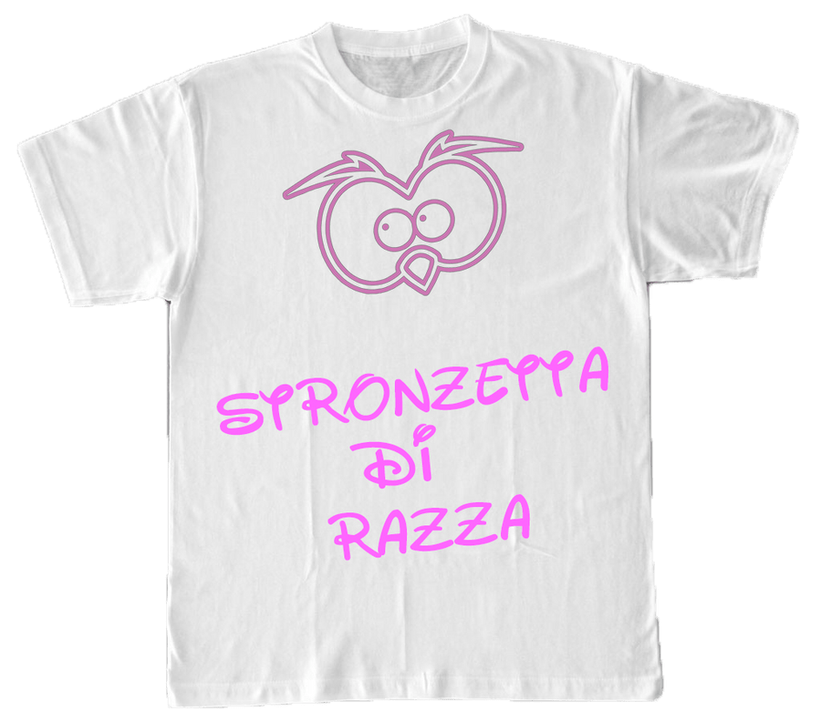 T-shirt Stronzetta di Razza Bianca Donna - Gufetto Brand 