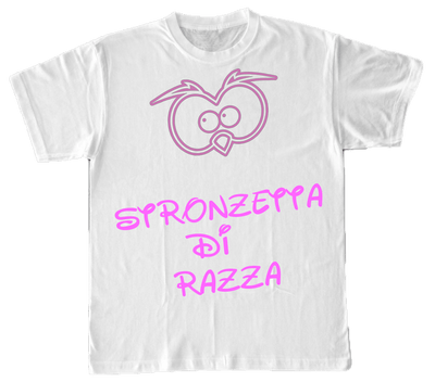 T-shirt Stronzetta di Razza Bianca Donna - Gufetto Brand 
