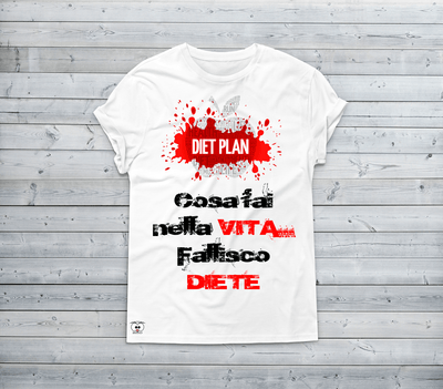 T-shirt Uomo Fallisco Diete - Gufetto Brand 