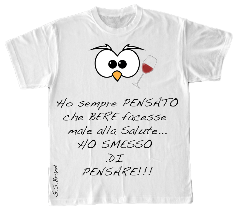 T-shirt Uomo ( Ho sempre Pensato... ) - Gufetto Brand 