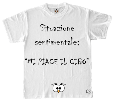 T-shirt Uomo Situazione sentimentale: Mi piace... - Gufetto Brand 