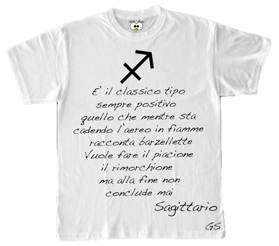 T-shirt Zodiac Donna Sagittario - Gufetto Brand 