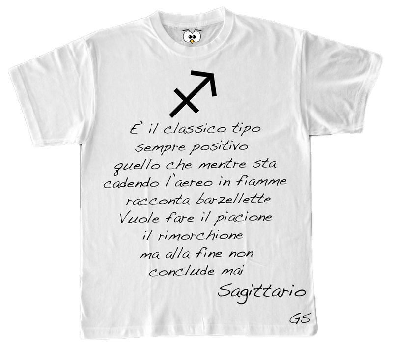 T-shirt Zodiac Uomo Sagittario - Gufetto Brand 