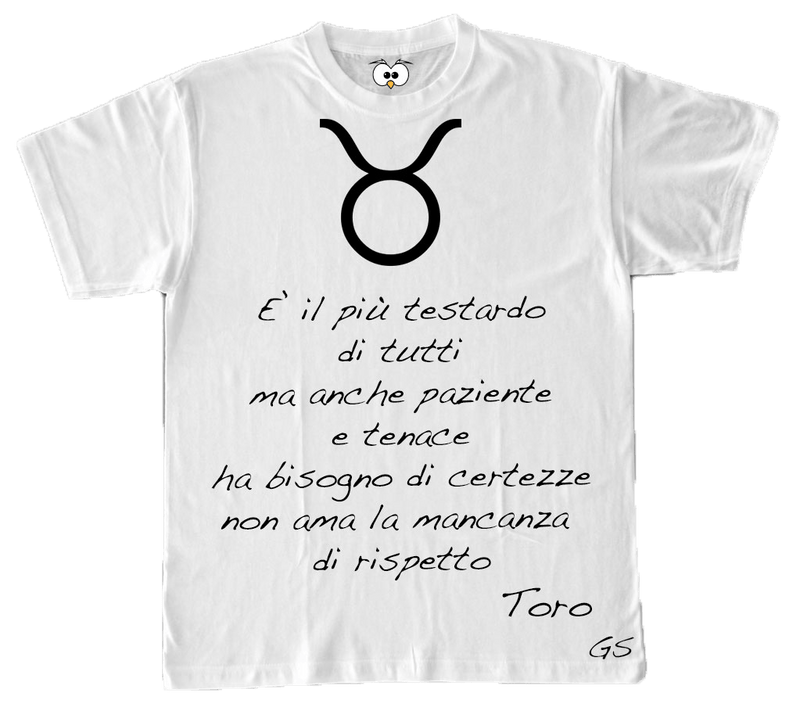T-shirt Zodiac Uomo Toro - Gufetto Brand 