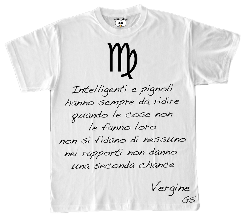 T-shirt Zodiac Uomo Vergine - Gufetto Brand 