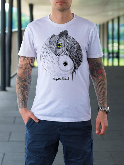 Gufetto Brand Uomo/Donna T-shirt owl Ying Yang - Gufetto Brand 