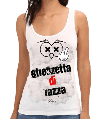 Canotta  Donna Stronzetta di Razza - Gufetto Brand 