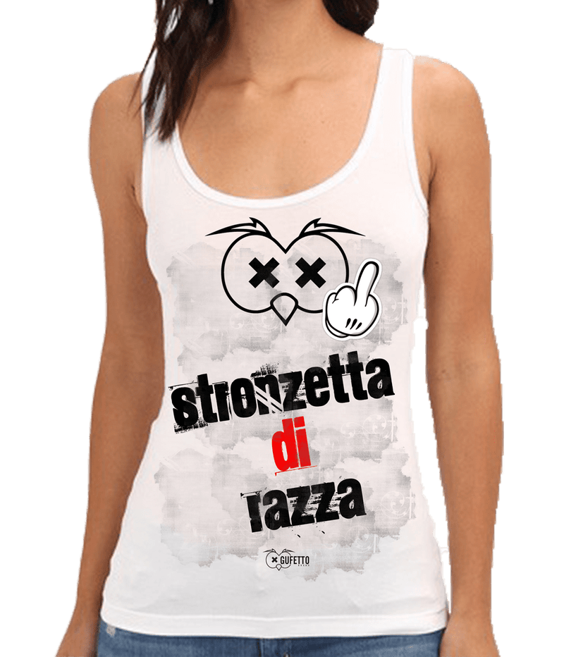 Canotta  Donna Stronzetta di Razza - Gufetto Brand 