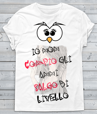T-shirt Donna Non Compio gli anni Elle Edition - Gufetto Brand 