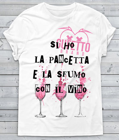 T-shirt Donna Non ho la Pancetta C02 - Gufetto Brand 