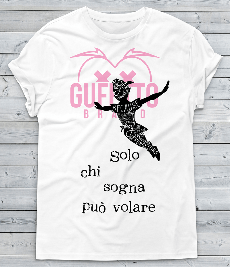 T-shirt Donna Solo chi Sogna... - Gufetto Brand 