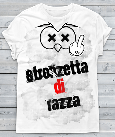T-shirt Donna Stronzetta di Razza New 017 - Gufetto Brand 