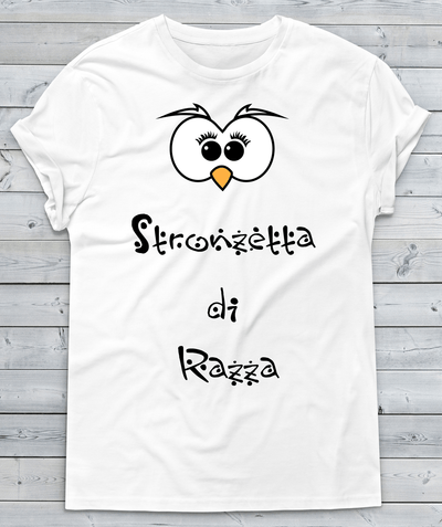 T-shirt Donna Stronzetta di Razza ( Occhi ) - Gufetto Brand 