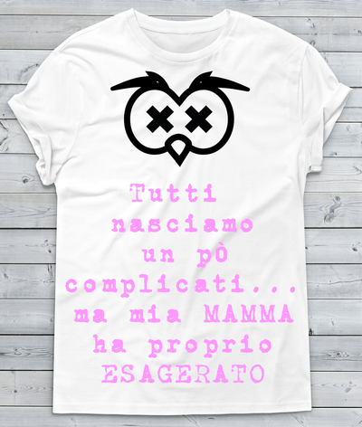 T-shirt Donna Tutti Nasciamo - Gufetto Brand 