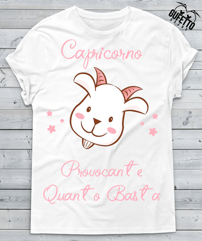 T-shirt Donna Zodiac Capricorno Summer Edition - Gufetto Brand 