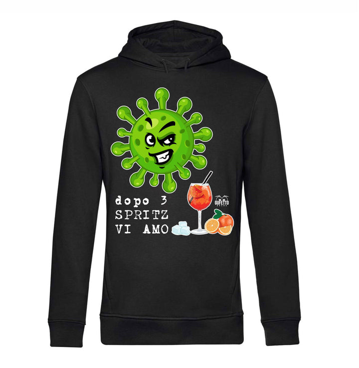 Felpa uomo CORONAVIRUS ( C40712 ) - Gufetto Brand 