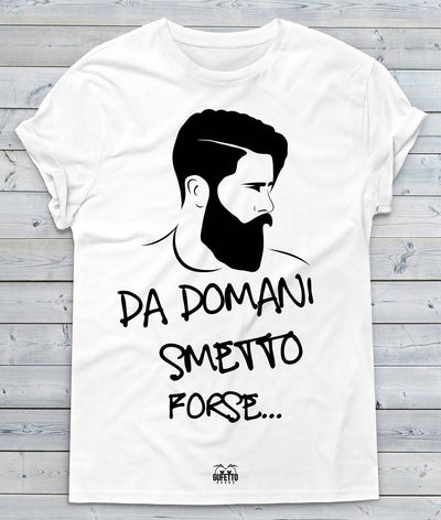 T-shirt Uomo Da domani smetto - Gufetto Brand 
