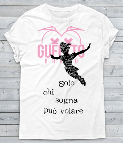 T-shirt Uomo Solo chi Sogna... - Gufetto Brand 