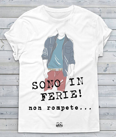 T-shirt Uomo Sono in Ferie - Gufetto Brand 