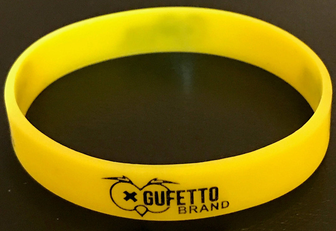 Bracciale Gomma  FLUO Giallo - Gufetto Brand 
