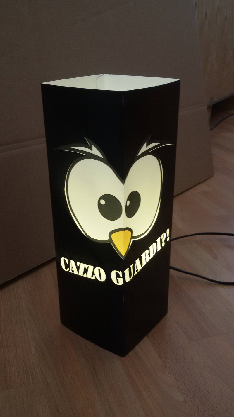 Gufetto-Lamp Nera Cazzo Guardi! - Gufetto Brand 