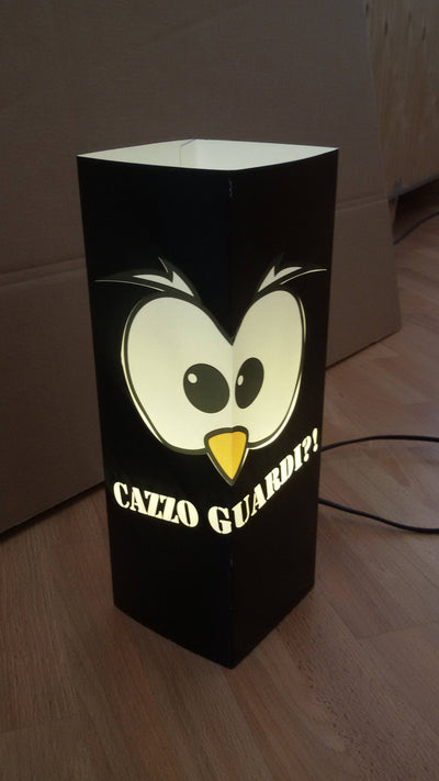 Gufetto-Lamp Nera Cazzo Guardi! Outlet - Gufetto Brand 