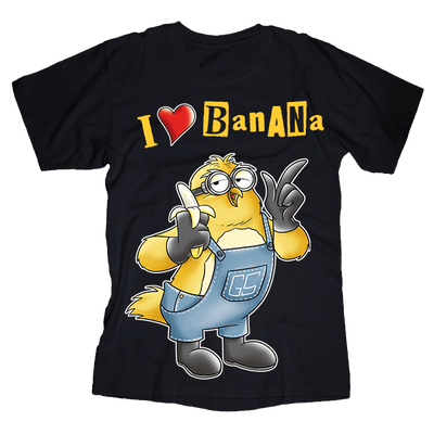 T-shirt Uomo nera BANANA - Gufetto Brand 