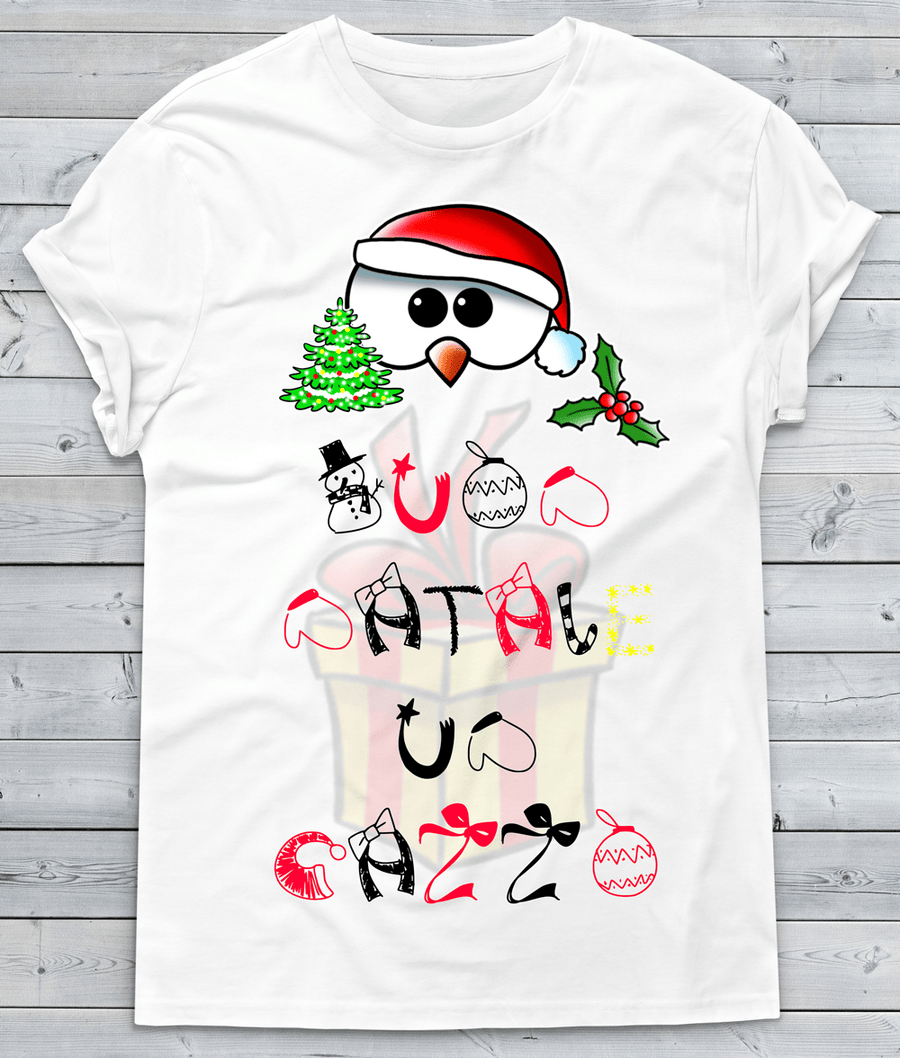 T-shirt Donna Buon Natale Un C... - Gufetto Brand 