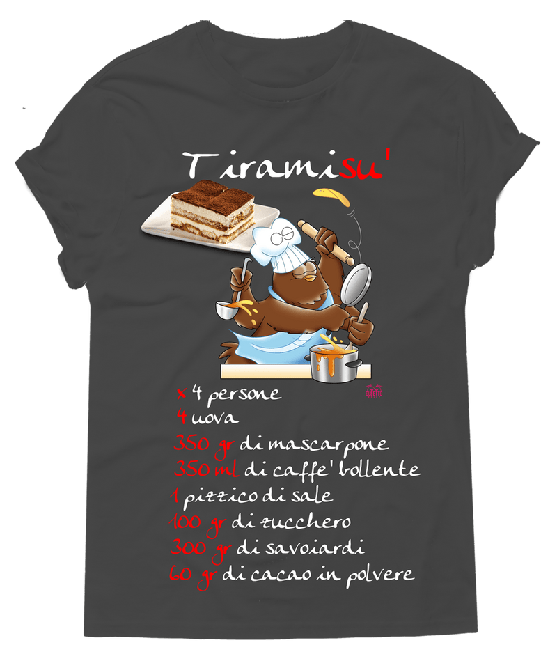 T-shirt Uomo In Cucina Tiramisù