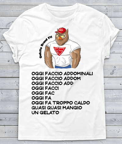 T-shirt Donna Fit Oggi faccio - Gufetto Brand 