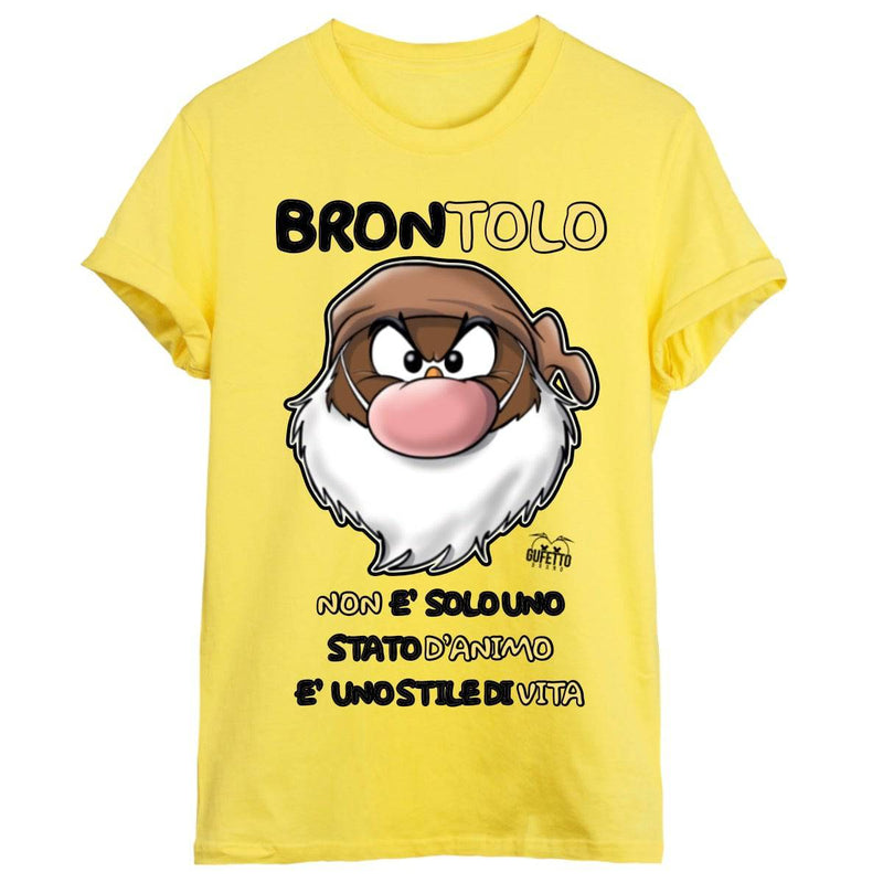 T-shirt donna YELLOW Edition Brontolo 3.0 ( Y45690 ) - Gufetto Brand 
