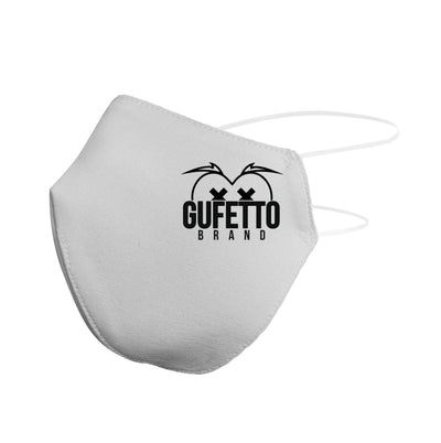 Mascherina in cotone Uomo Donna Logo Gufetto Brand Laterale ( Q0318 ) - Gufetto Brand 