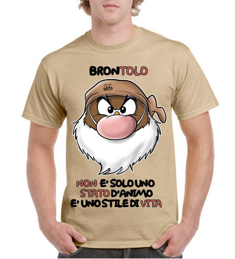 T-shirt Uomo Sand Edition Brontolo 3.0 ( S3071 ) - Gufetto Brand 