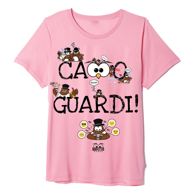 T-shirt Donna Pink Gufetti Edition Cazzo Guardi