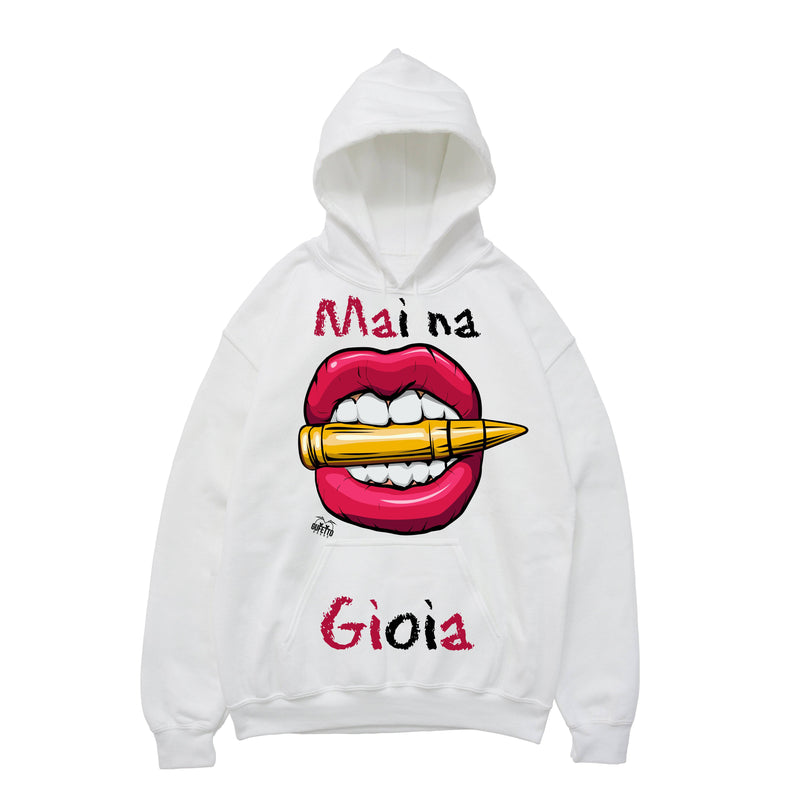 Felpa donna Mai na Gioia ( K8915 ) - Gufetto Brand 