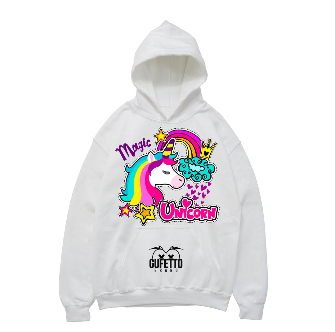 Felpa donna Psyco Unicorn ( X6104 ) - Gufetto Brand 