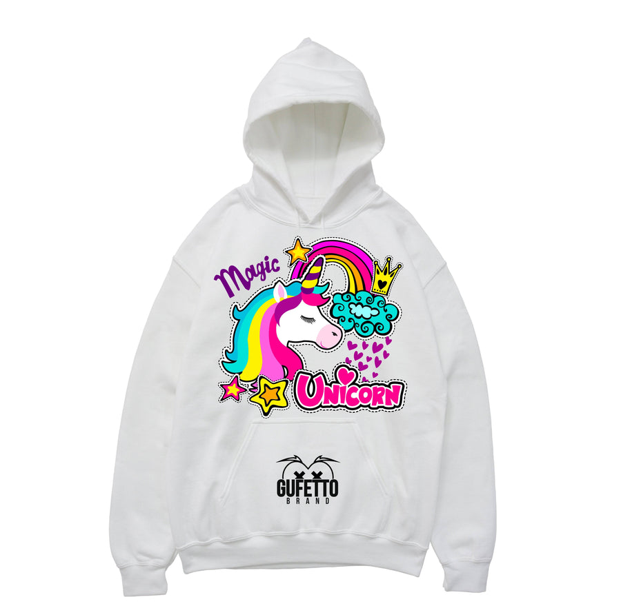 Felpa donna Psyco Unicorn ( X6104 ) - Gufetto Brand 