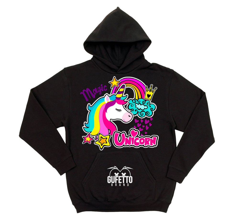 Felpa donna Psyco Unicorn ( X6104 ) - Gufetto Brand 
