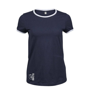 T-shirt Premium Donna Gufetto Brand Ringer