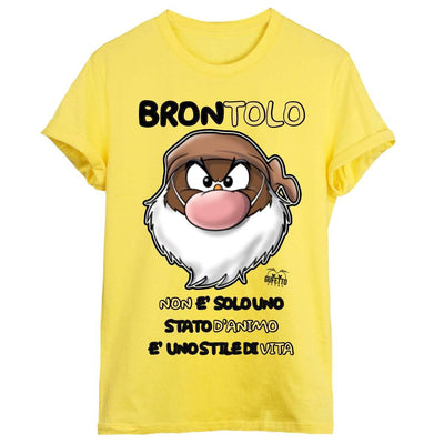 T-shirt Uomo YELLOW Edition Brontolo 3.0 ( Y45690 ) - Gufetto Brand 